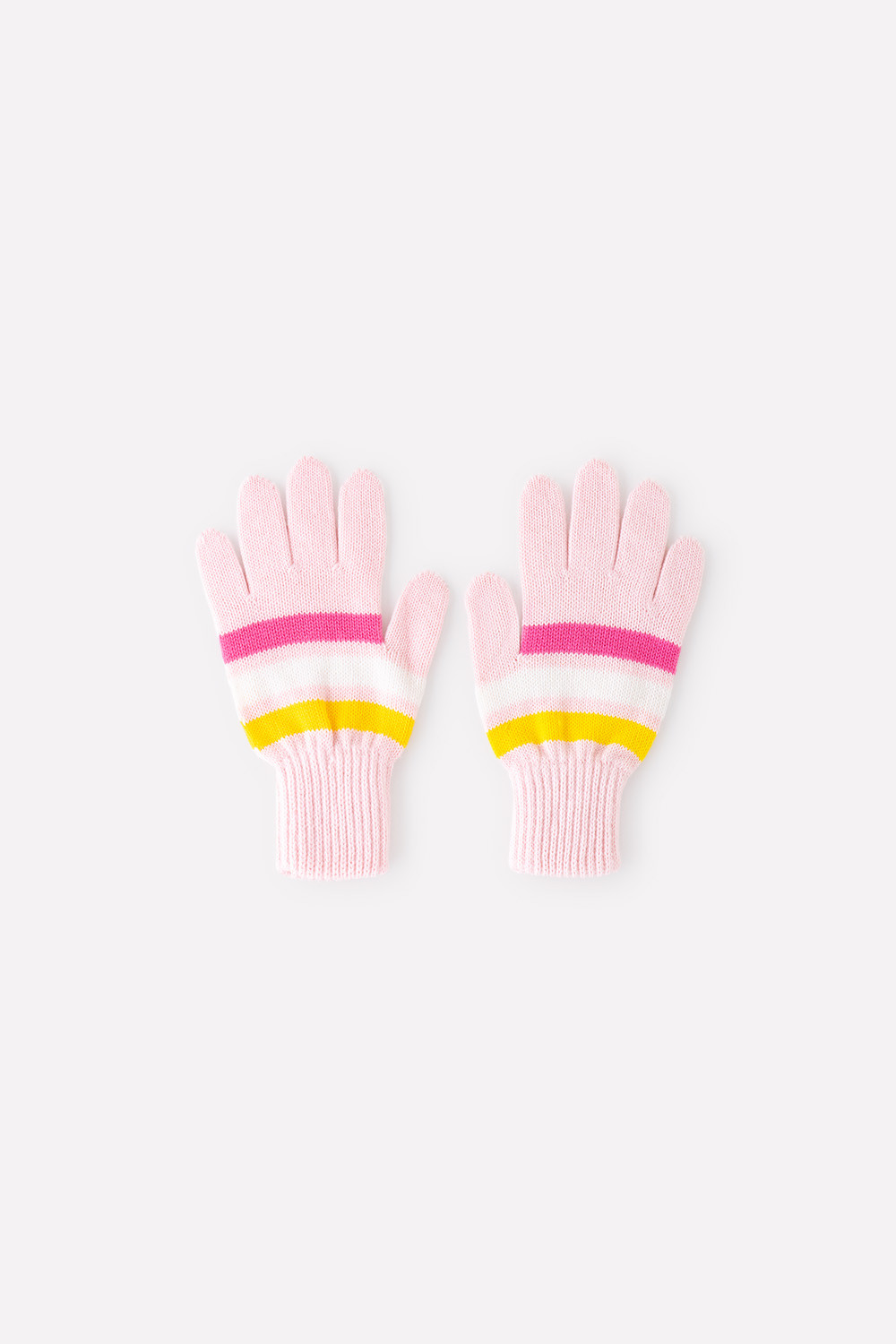 картинка Перчатки для девочки Crockid КВ 10006 персик, желтый от магазина детских товаров ALiSa