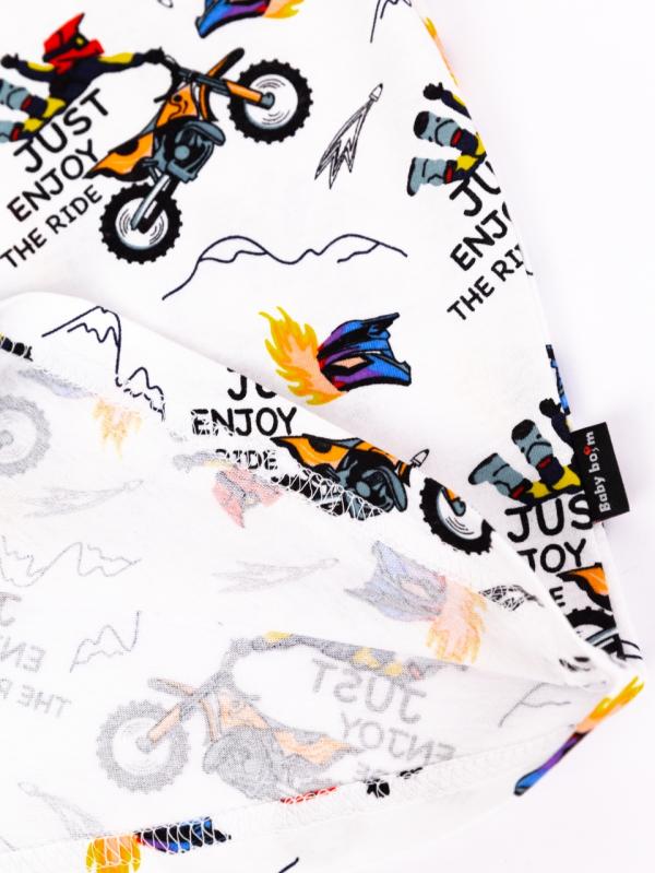 картинка Футболка для мальчика Baby Boom Ф96/5-К Мотоциклы от магазина детских товаров ALiSa