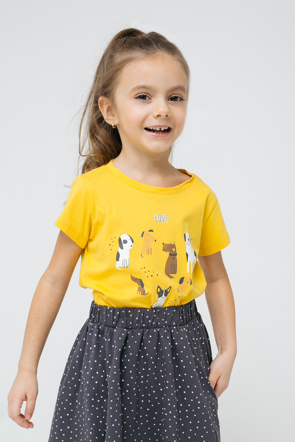 картинка Футболка для девочки Crockid К 301431 желтый к1272 от магазина детских товаров ALiSa