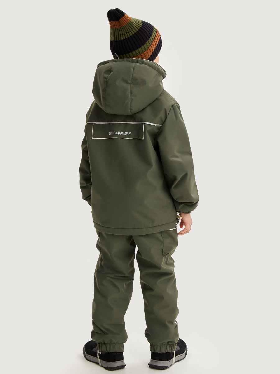 картинка Комплект утеплённый для мальчика NIKASTYLE 7м2925 Хаки Кешью от магазина детских товаров ALiSa