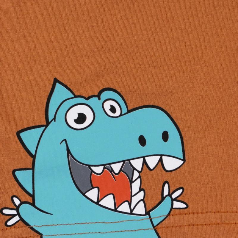 картинка Шорты для мальчика YLA 0613101405 Рыжий дино от магазина детских товаров ALiSa