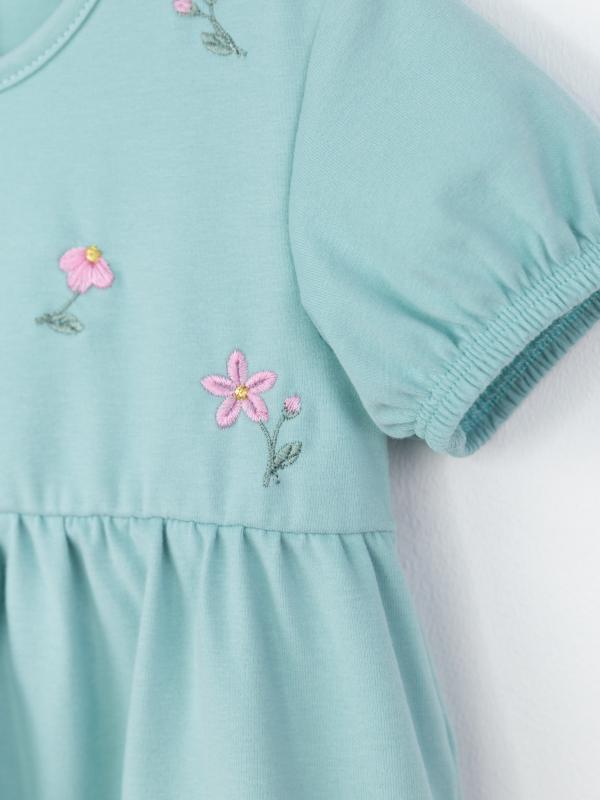 картинка Платье для девочки Baby Boom С266/2-К Мятно-голубой от магазина детских товаров ALiSa