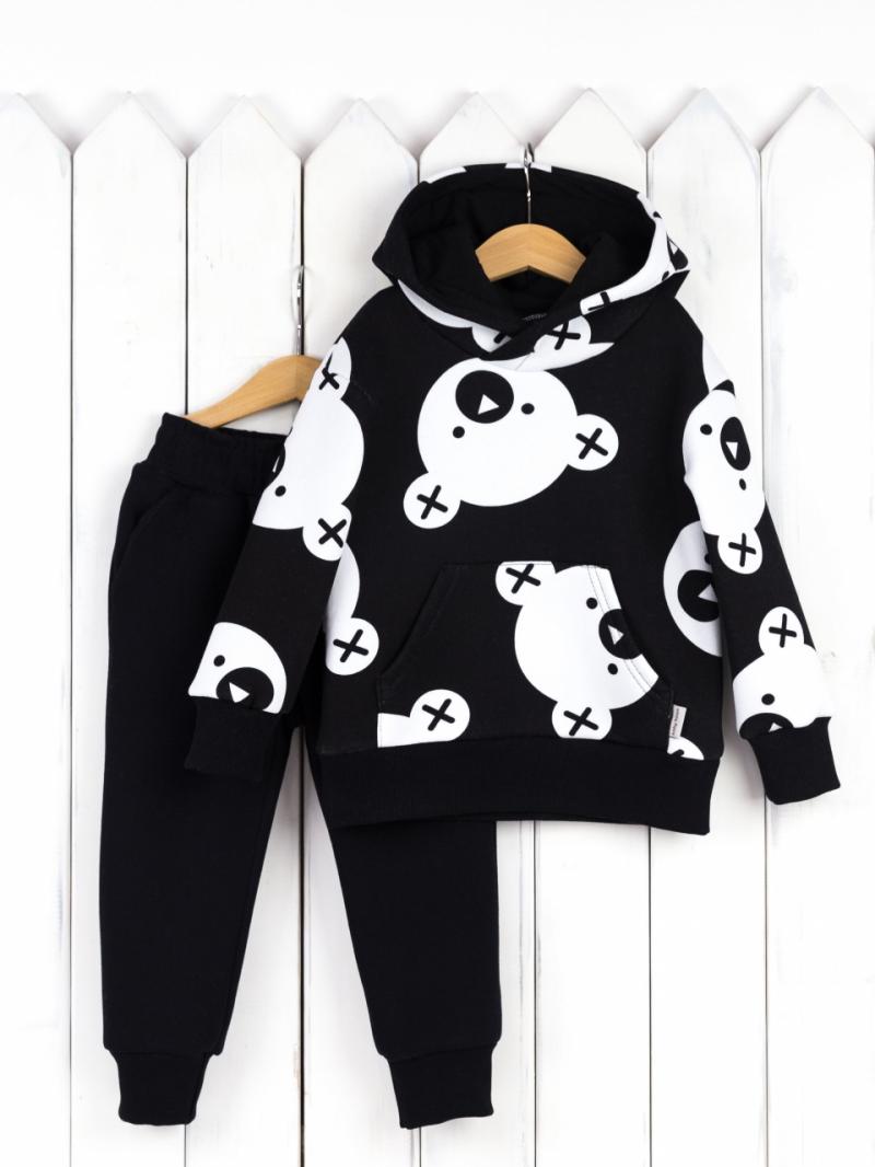 картинка Комплект детский Baby Boom КД478/1-Ф Мишки на чёрном от магазина детских товаров ALiSa