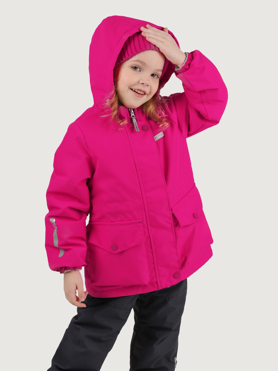 картинка Комплект утеплённый для девочки NIKASTYLE 7м2225 Фуксия графит от магазина детских товаров ALiSa