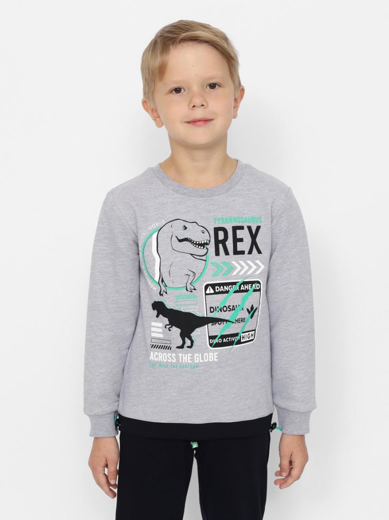 картинка Джемпер для мальчика CWKB 63709-11-387 Серый меланж от магазина детских товаров ALiSa