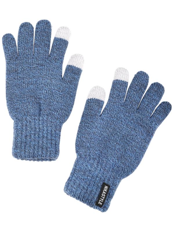 картинка Перчатки для мальчика NIKASTYLE NS 15з17124 Джинсовый от магазина детских товаров ALiSa