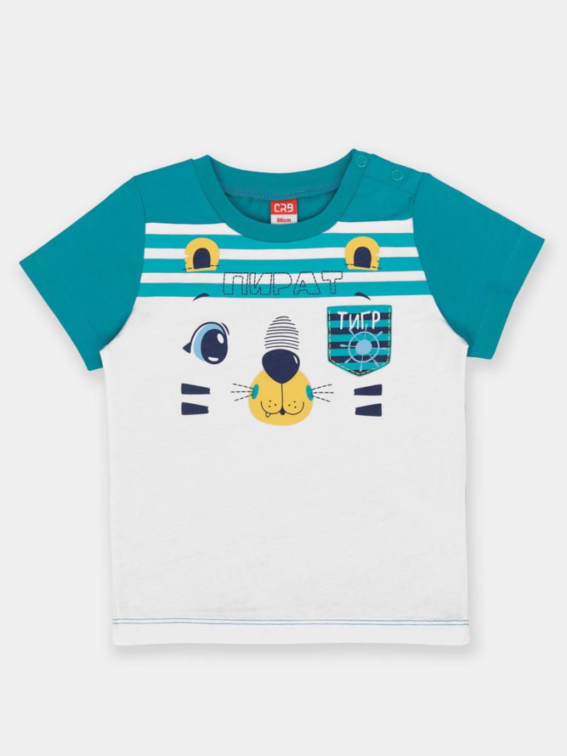 картинка Футболка для мальчика CSBB 63588-40-380 Бирюзовый от магазина детских товаров ALiSa