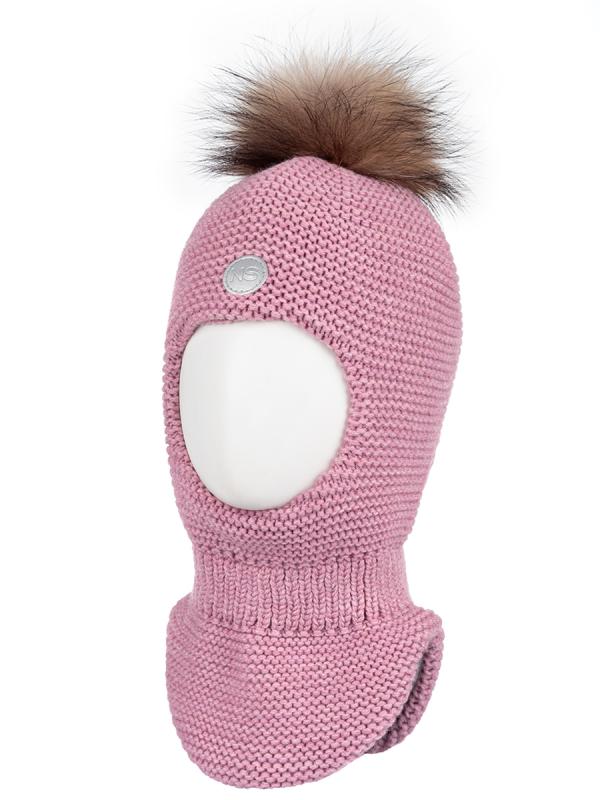 картинка Балаклава утепленная для девочки NIKASTYLE 10з15325 Сухая роза от магазина детских товаров ALiSa