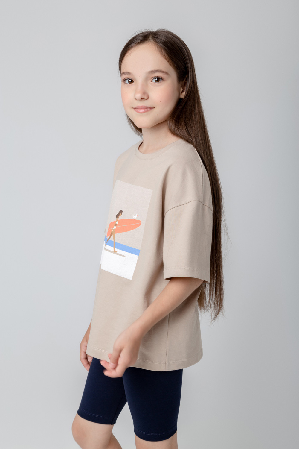 картинка Бриджи для девочки Crockid КР 4036 индиго к396 от магазина детских товаров ALiSa