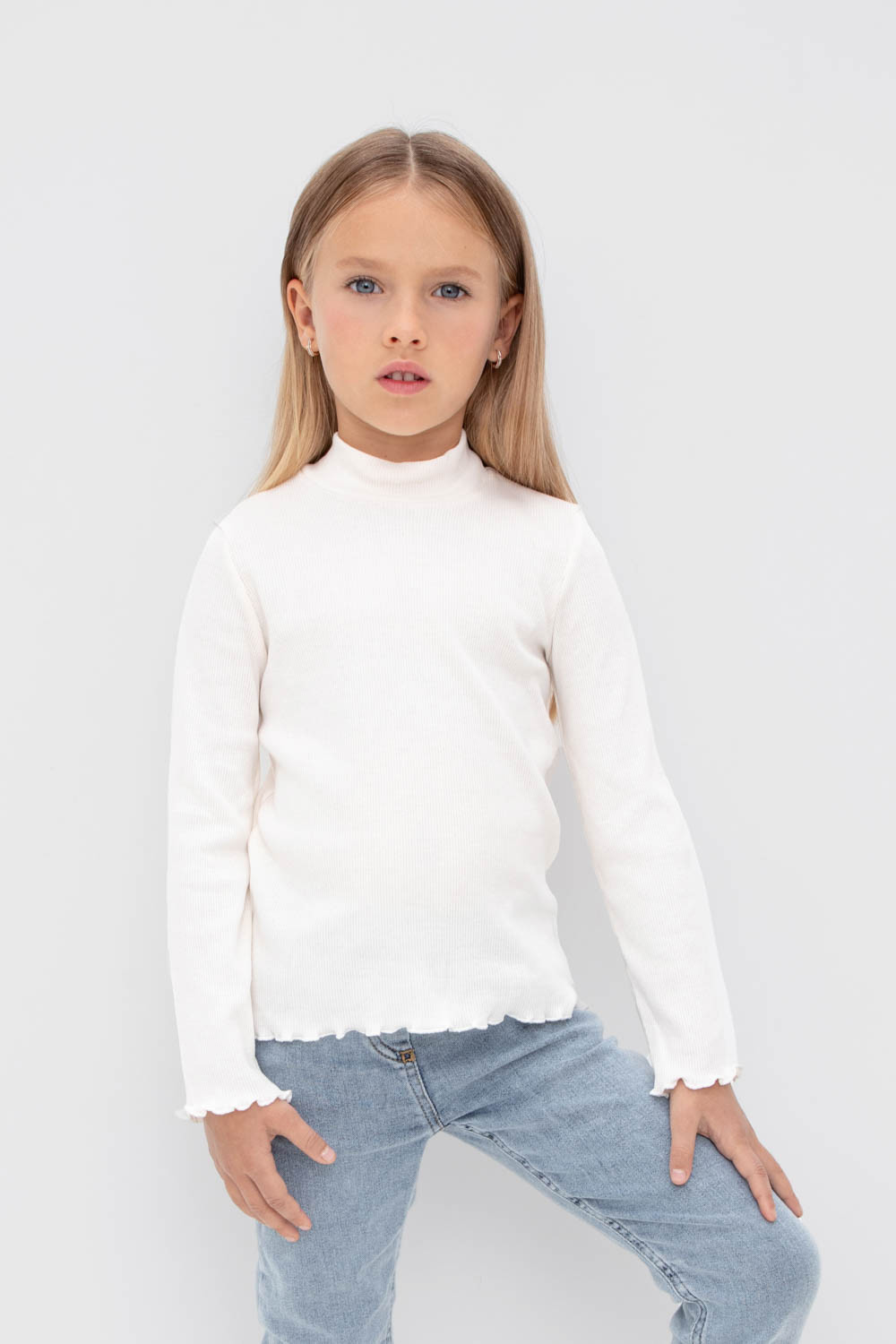 картинка Джемпер для девочки Crockid КР 302251 белая лилия к431 от магазина детских товаров ALiSa