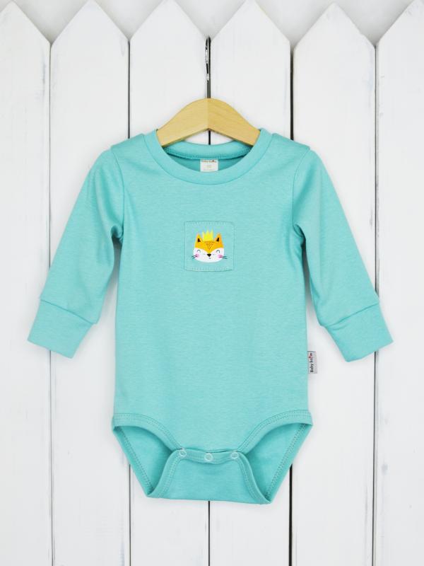 картинка Боди Baby Boom Б91/3-Р Бирюза лиса от магазина детских товаров ALiSa
