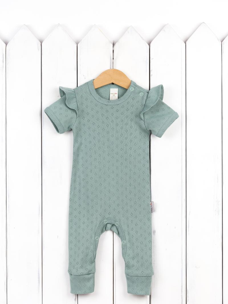 картинка Комбинезон детский Baby Boom К365/3-Р я712 Ажур шалфей от магазина детских товаров ALiSa