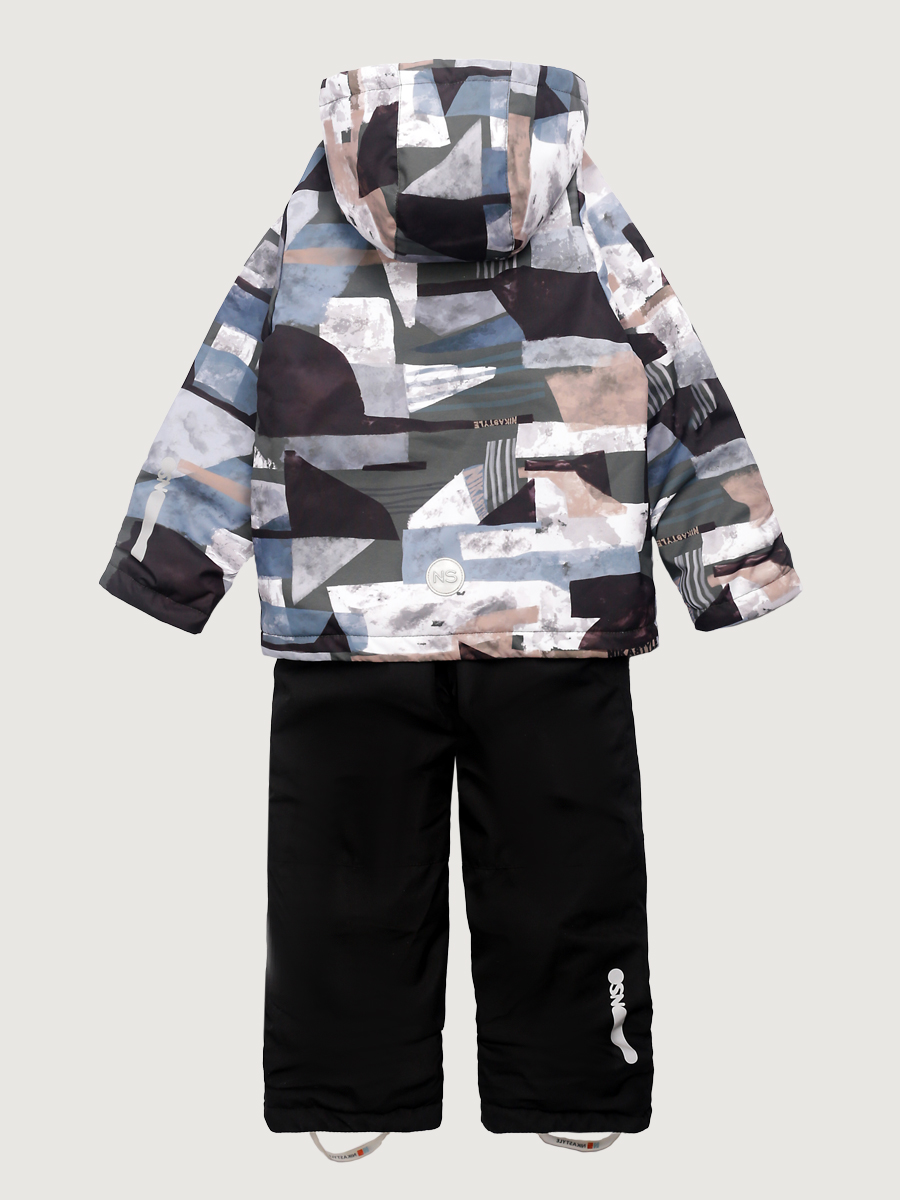 картинка Комплект утеплённый для мальчика NIKASTYLE 7м1325 Хаки черный от магазина детских товаров ALiSa