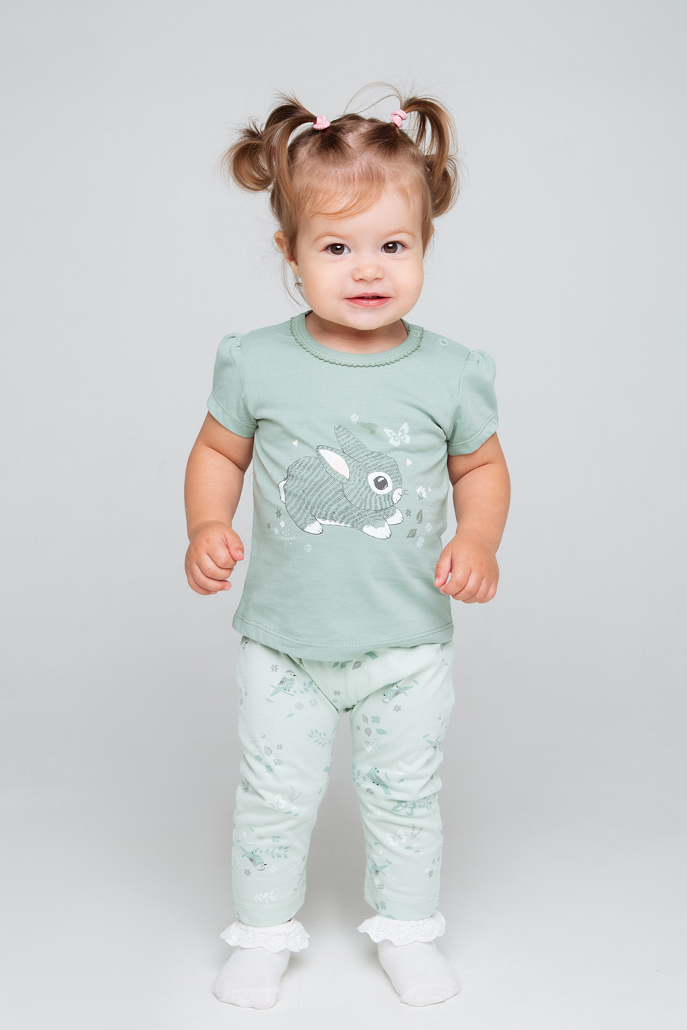 картинка Брюки для девочки Crockid К 400310 весна на дымчатом нефрите от магазина детских товаров ALiSa