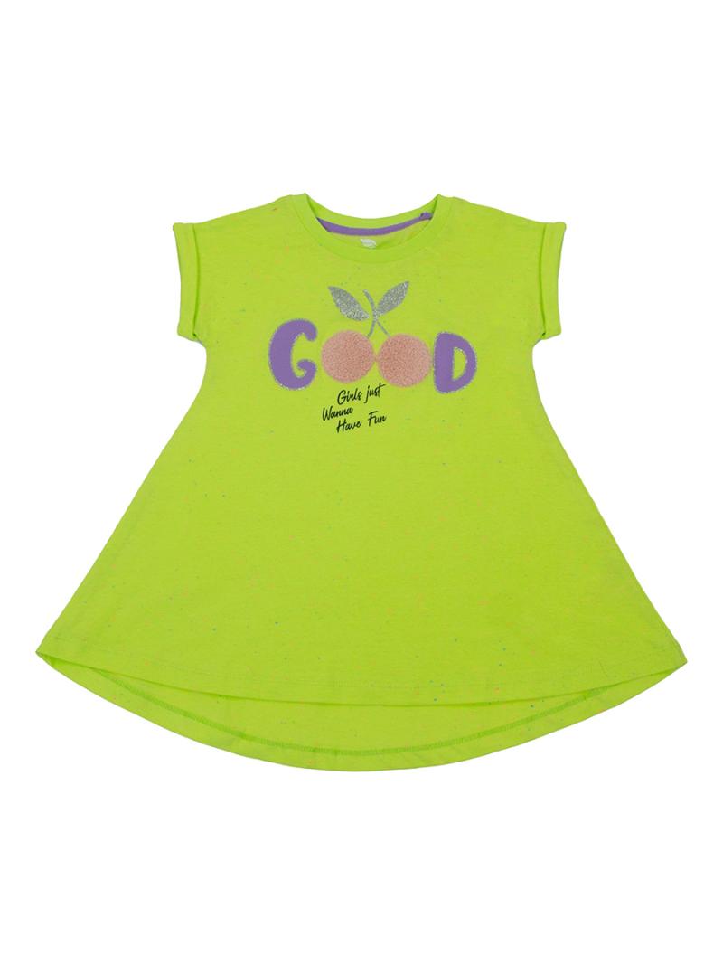 картинка Платье для девочки Cherubino CSKG 63104-36-317 Лайм от магазина детских товаров ALiSa