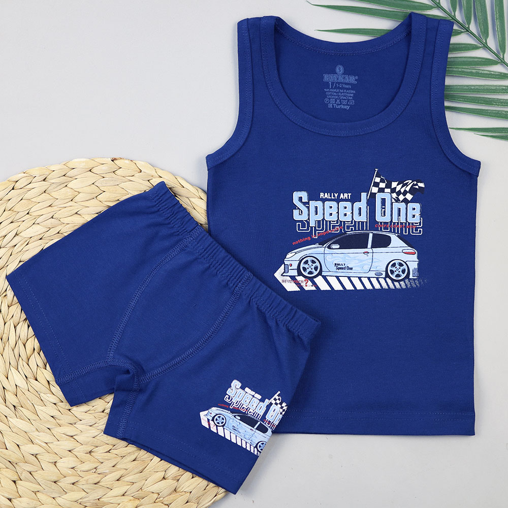 картинка Комплект для мальчика DR 2924-991 Синий SPEED ONE от магазина детских товаров ALiSa