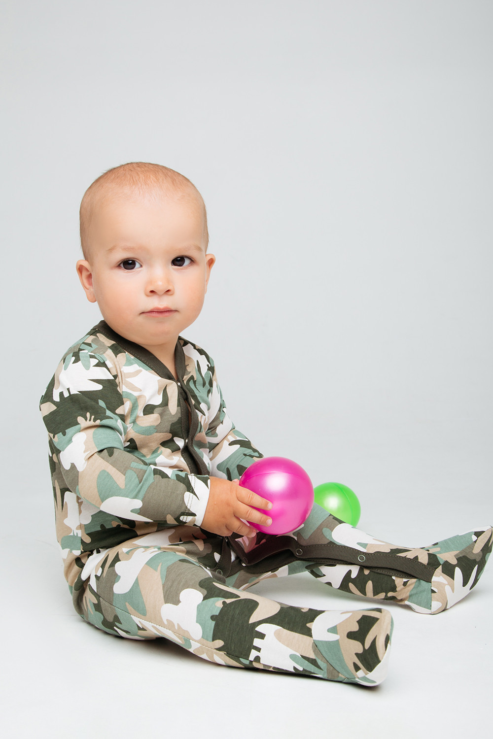 картинка Комбинезон для мальчика Crockid К 6164 тропический камуфляж на бежевом от магазина детских товаров ALiSa