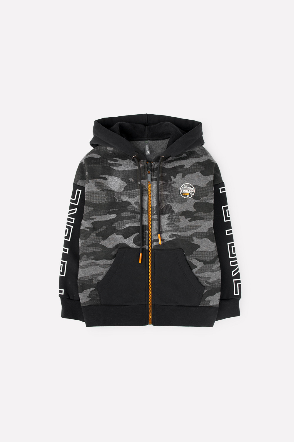 картинка Куртка для мальчика Crockid КР 301444 серый мел милитари к296 от магазина детских товаров ALiSa