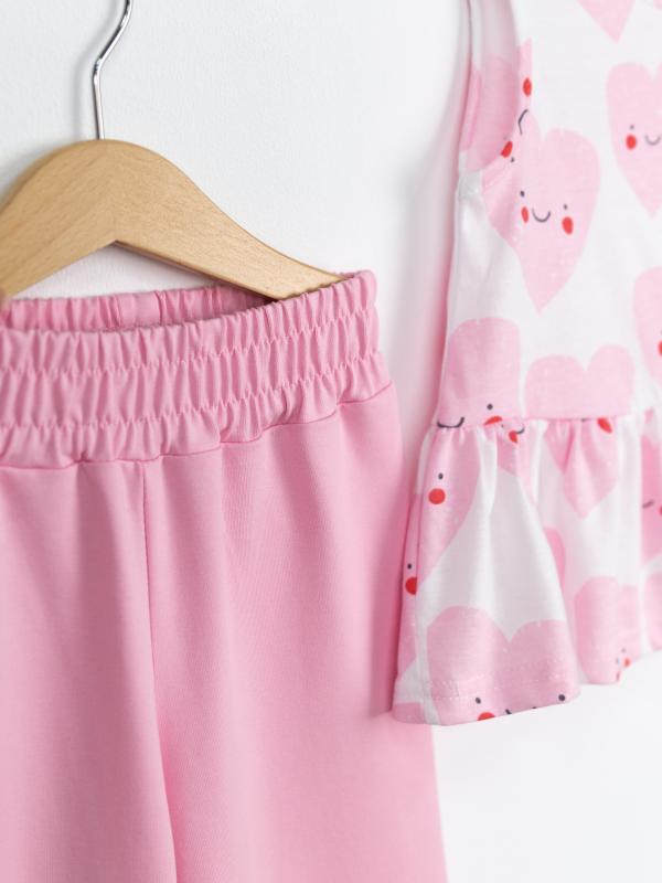 картинка Комплект для девочки Baby Boom КД560/1-К Сердечки + розовый от магазина детских товаров ALiSa