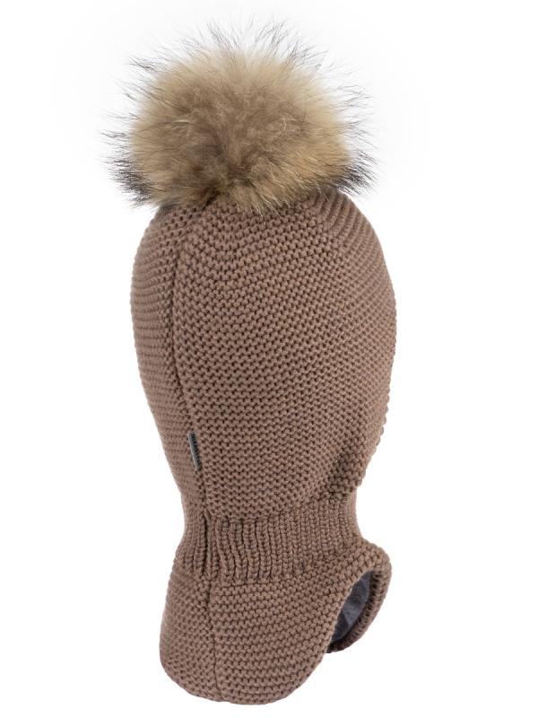 картинка Балаклава утепленная для мальчика NIKASTYLE 10з15325 Кофе от магазина детских товаров ALiSa