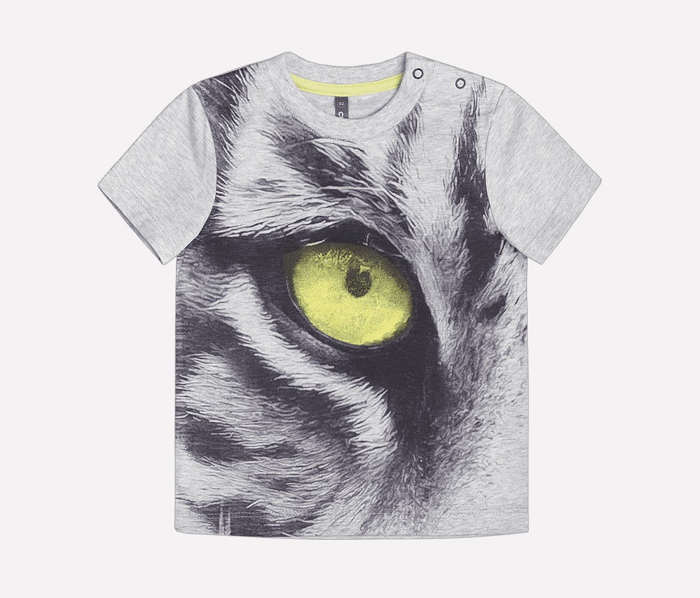 картинка Футболка для мальчика Crockid КР 300630 серо-голубой меланж к206 от магазина детских товаров ALiSa