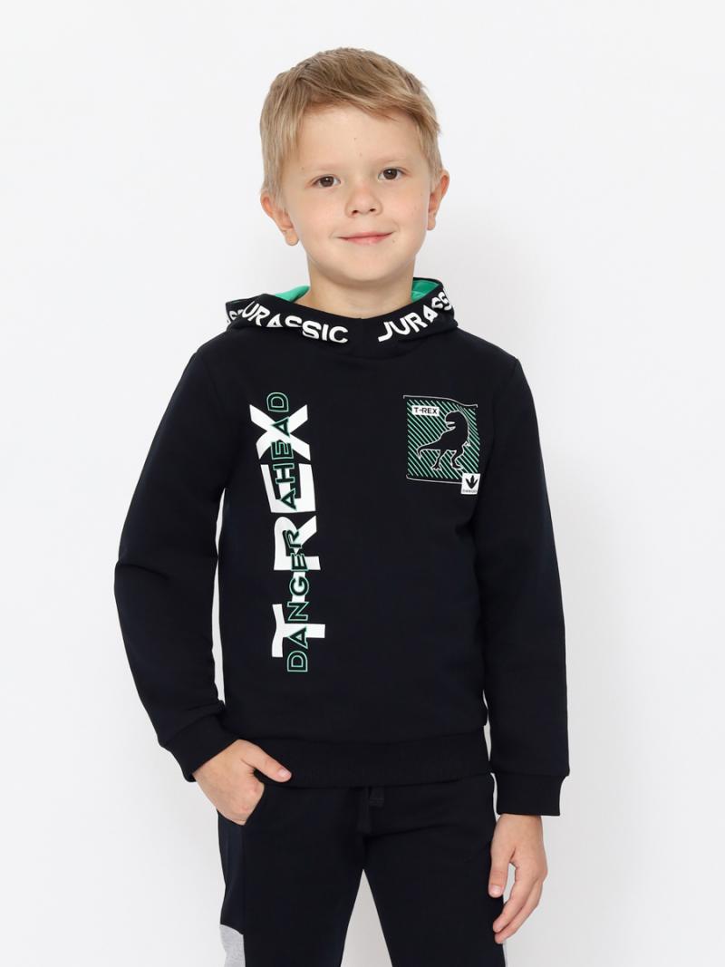 картинка Толстовка для мальчика CWKB 63707-22-387 Черный от магазина детских товаров ALiSa