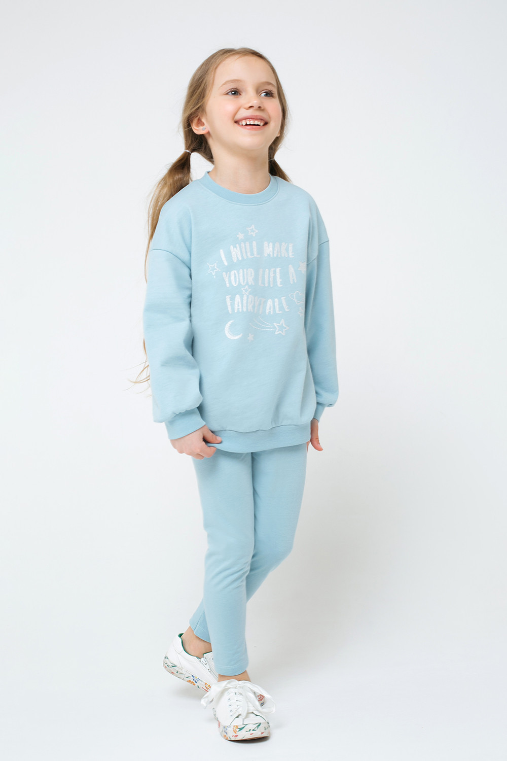 картинка Джемпер для девочки Crockid КР 301489 голубой к311 от магазина детских товаров ALiSa