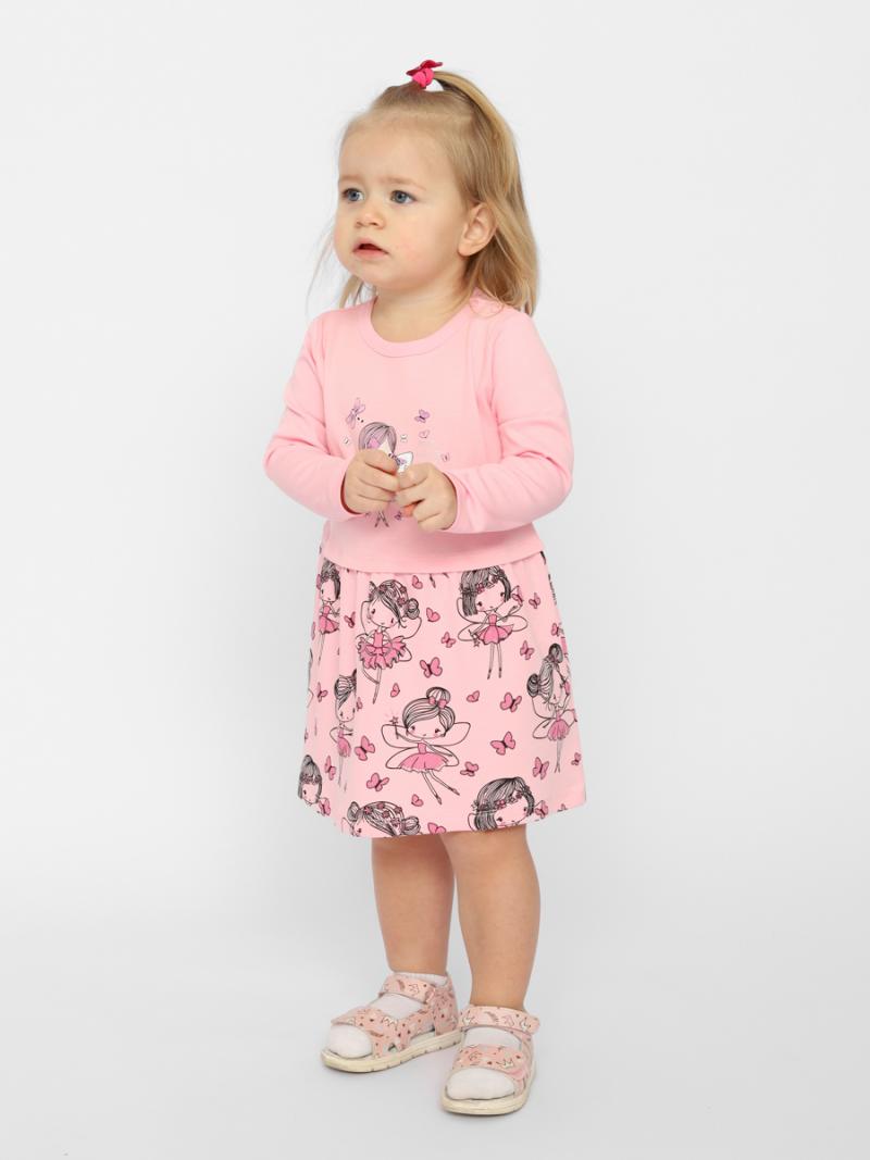 картинка Платье для девочки Cherubino CSNG 63417-27-347 Розовый от магазина детских товаров ALiSa