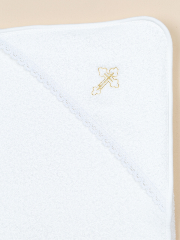 картинка Пелёнка махра вышивка крестик Baby Boom ПЛ9/2-М Молоко от магазина детских товаров ALiSa