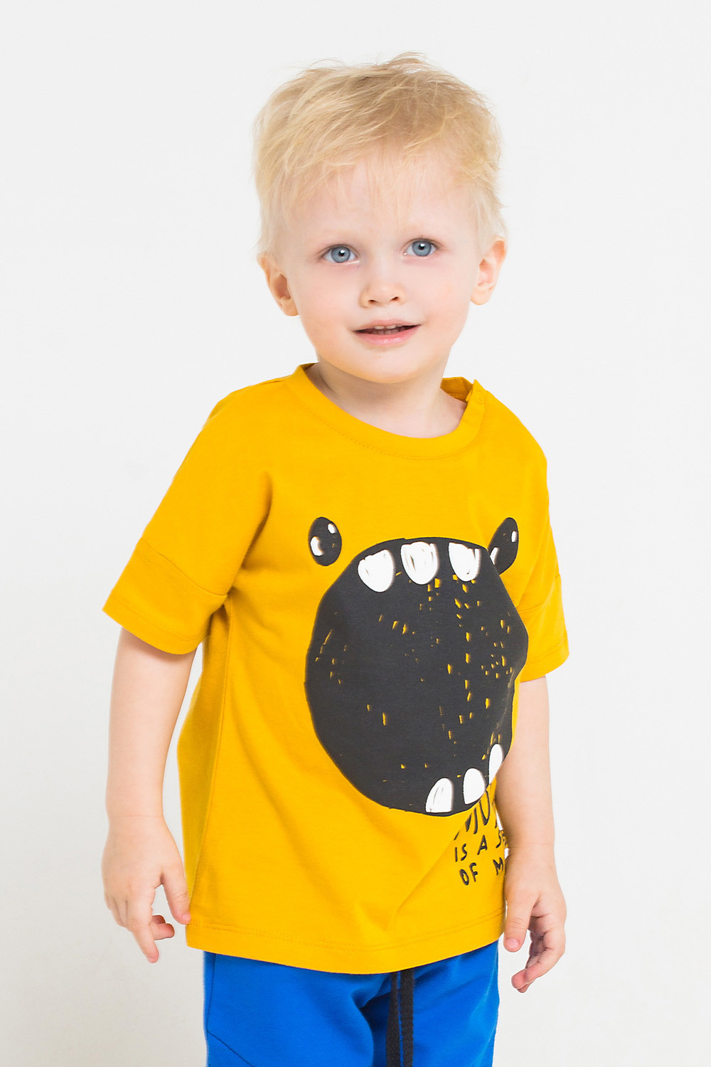 картинка Футболка для мальчика Crockid КР 300810 светло-горчичный к226 от магазина детских товаров ALiSa