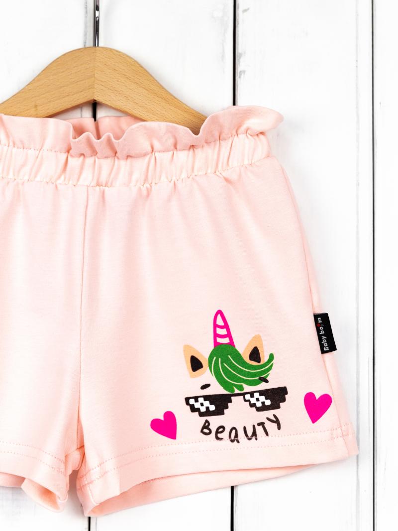 картинка Шорты для девочки Baby Boom П106/1-К Светло-розовый Б108 от магазина детских товаров ALiSa