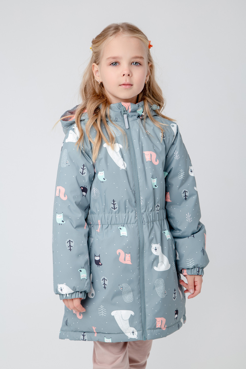 картинка Куртка зимняя для девочки Crockid ВК 38076/н/3 ГР от магазина детских товаров ALiSa
