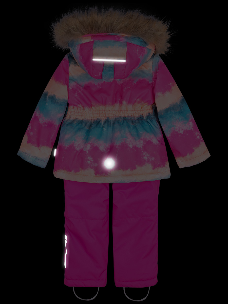 картинка Комплект зимний для девочки NIKASTYLE 7з1623 персиковый фуксия от магазина детских товаров ALiSa