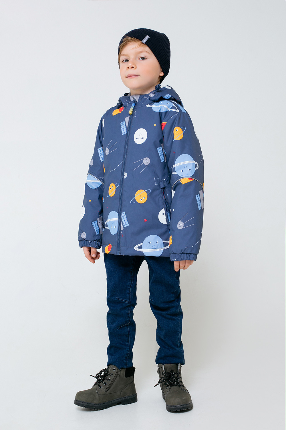 картинка Куртка демисезонная утепленная для мальчика Crockid ВК 30084/н/1 ГР от магазина детских товаров ALiSa