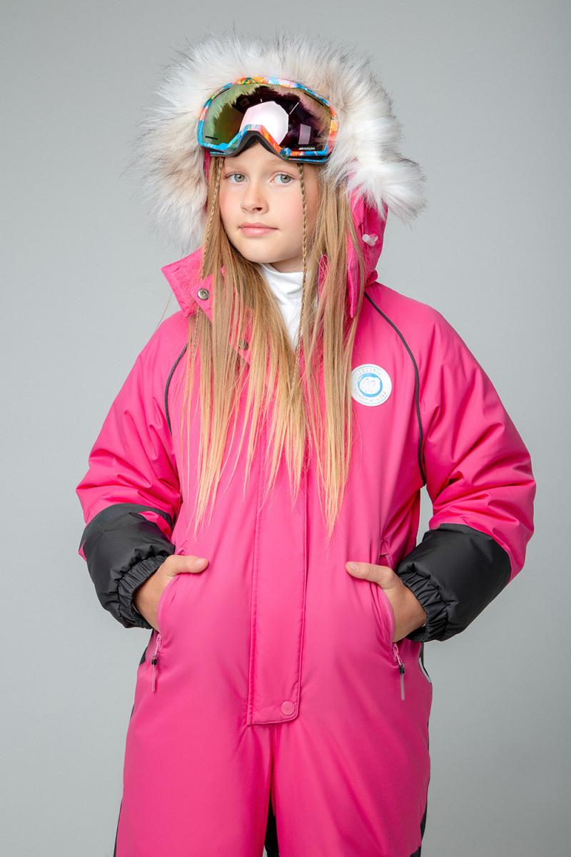картинка Комбинезон зимний для девочки Crockid ВК 60078/1 ГР от магазина детских товаров ALiSa