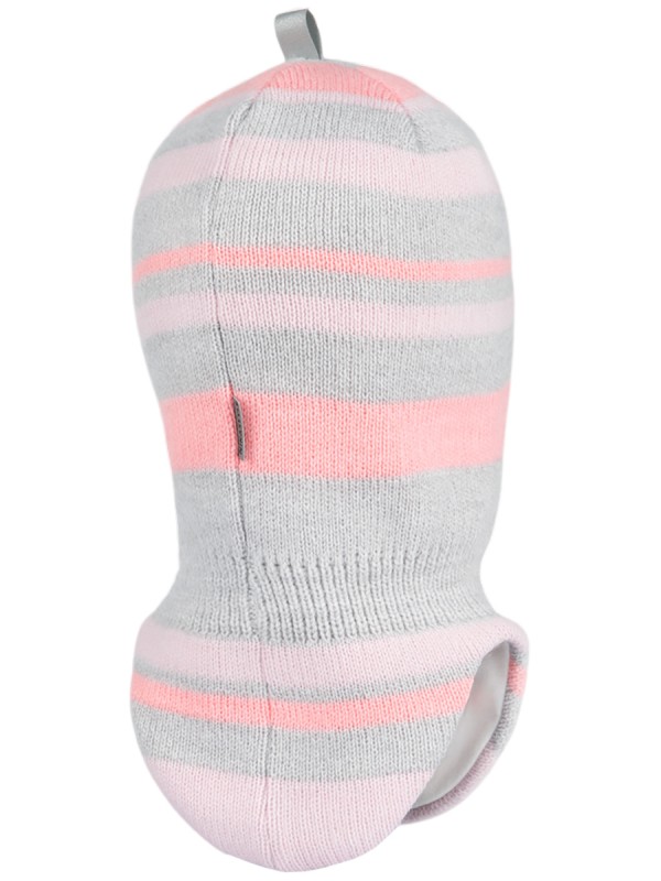 картинка Балаклава утепленная для девочки NIKASTYLE 10з15224 Серый розовый от магазина детских товаров ALiSa