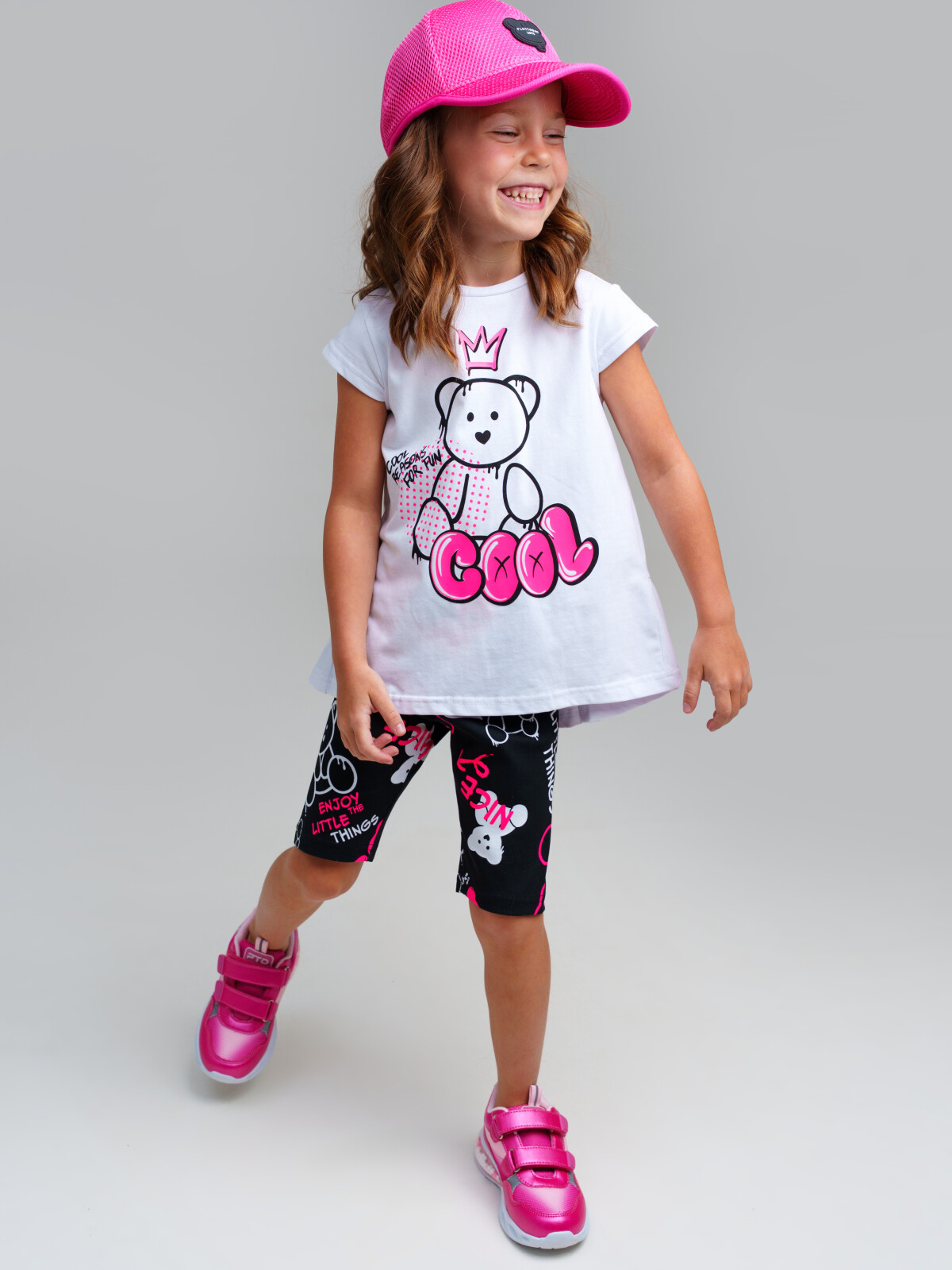 картинка Кепка текстильная для девочки PL 12522289 фуксия от магазина детских товаров ALiSa