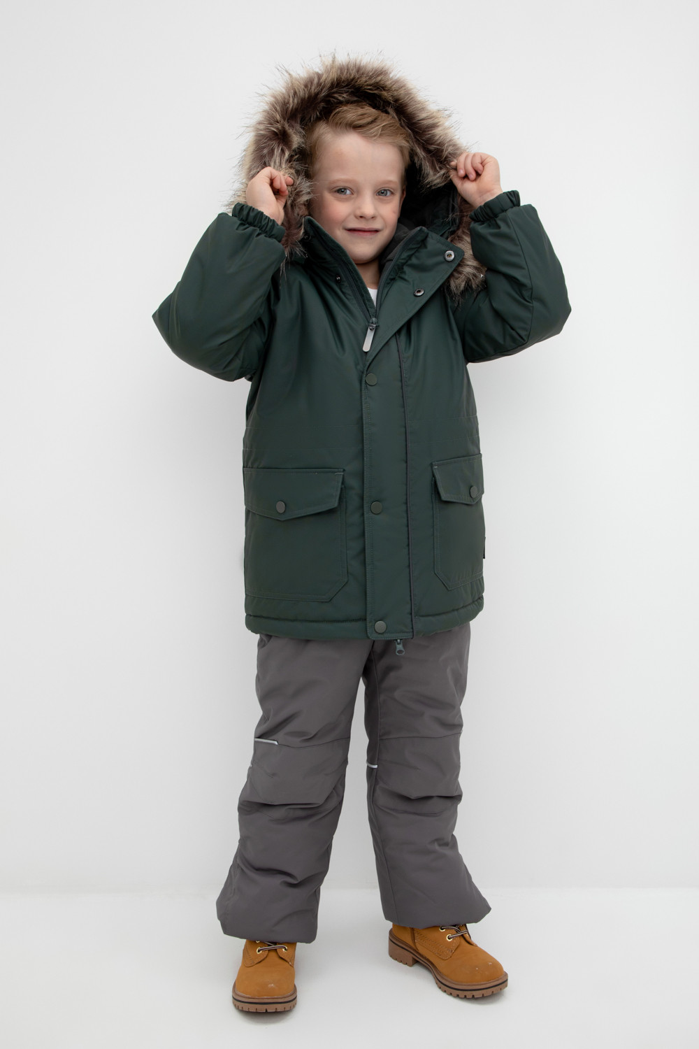 картинка Пальто зимнее для мальчика Crockid ВК 36096/2 УЗГ (122-158) от магазина детских товаров ALiSa