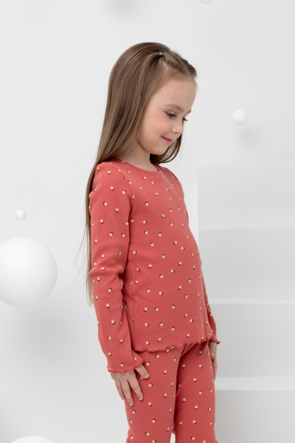 картинка Джемпер для девочки Crockid КР 302166 пыльный кедр, маленькие желуди к401 от магазина детских товаров ALiSa