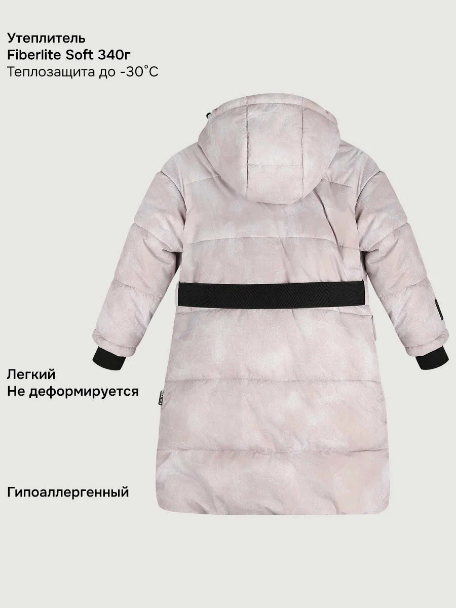 картинка Пальто для девочки NIKASTYLE 6з7425 Пудра от магазина детских товаров ALiSa