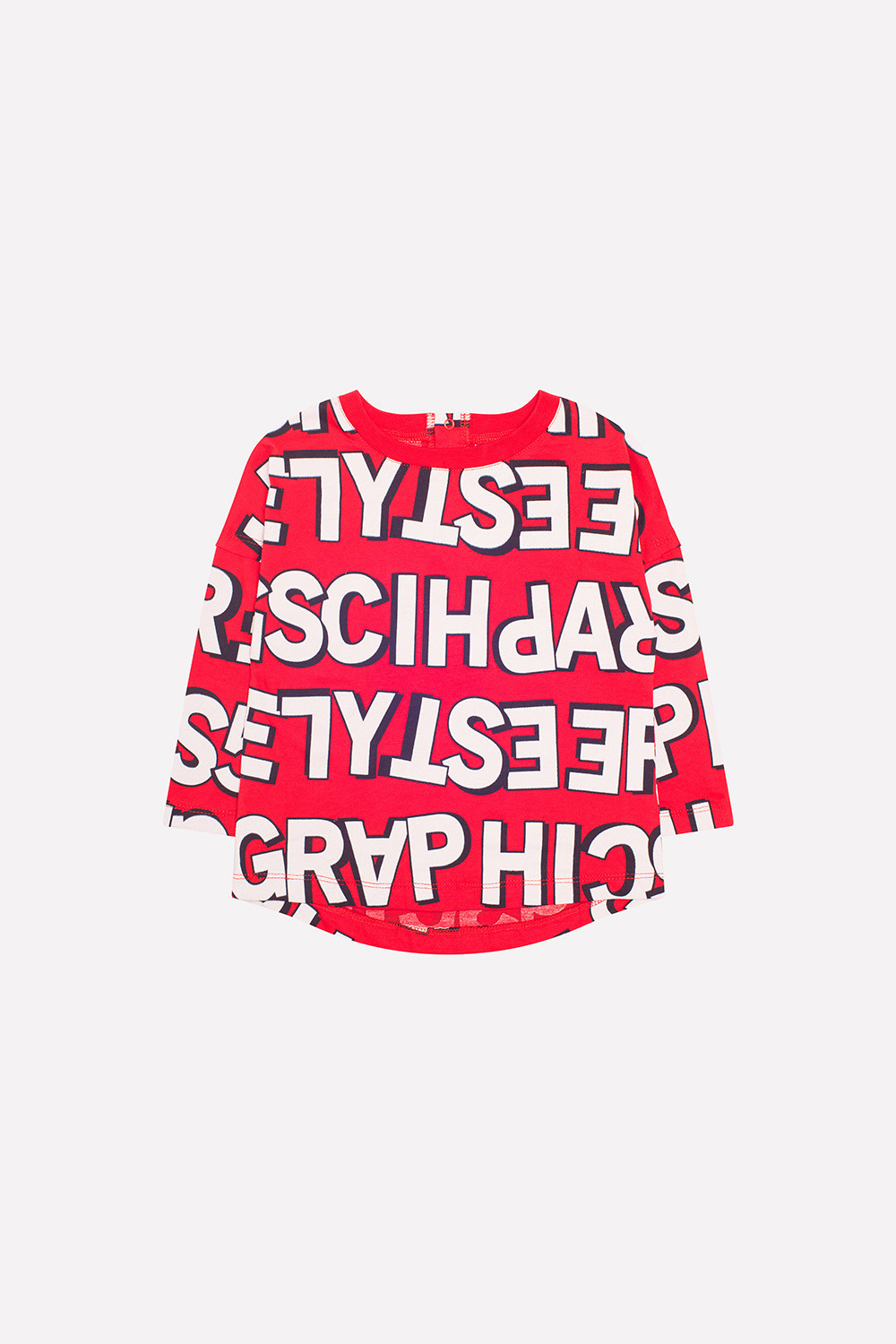 картинка Джемпер для мальчика Crockid КР 300764 красный, графичные буквы к214 от магазина детских товаров ALiSa