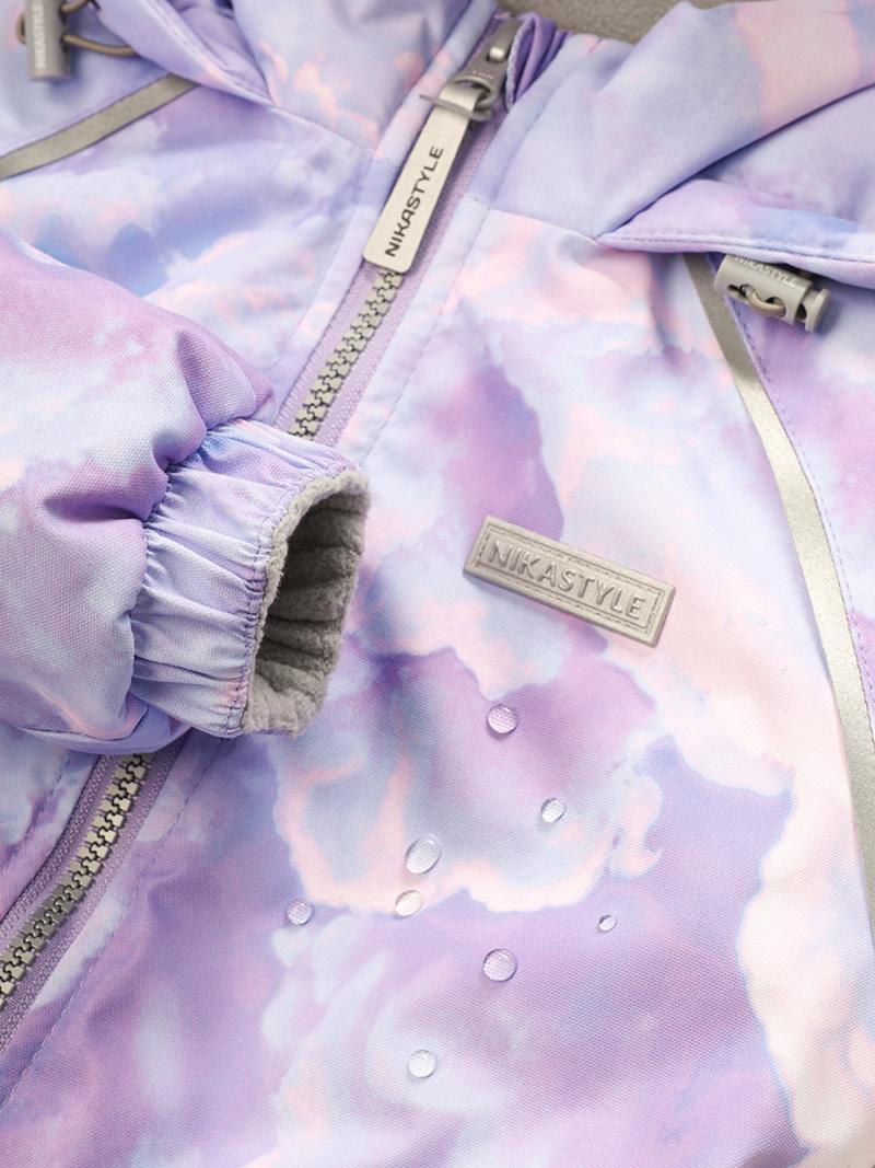 картинка Комбинезон утеплённый для девочки NIKASTYLE 8м0425 Сирень серый от магазина детских товаров ALiSa