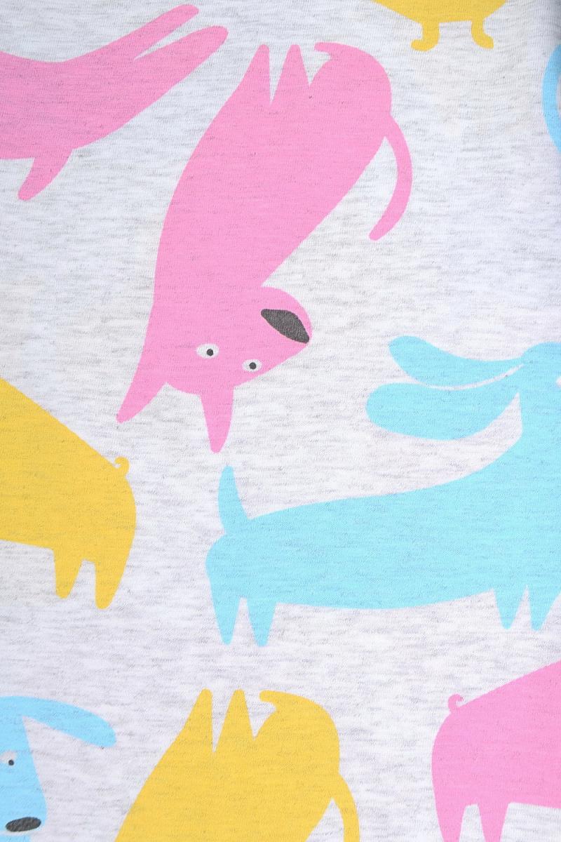 картинка Пижама для девочки КБ 2764 разноцветные собаки на меланже от магазина детских товаров ALiSa