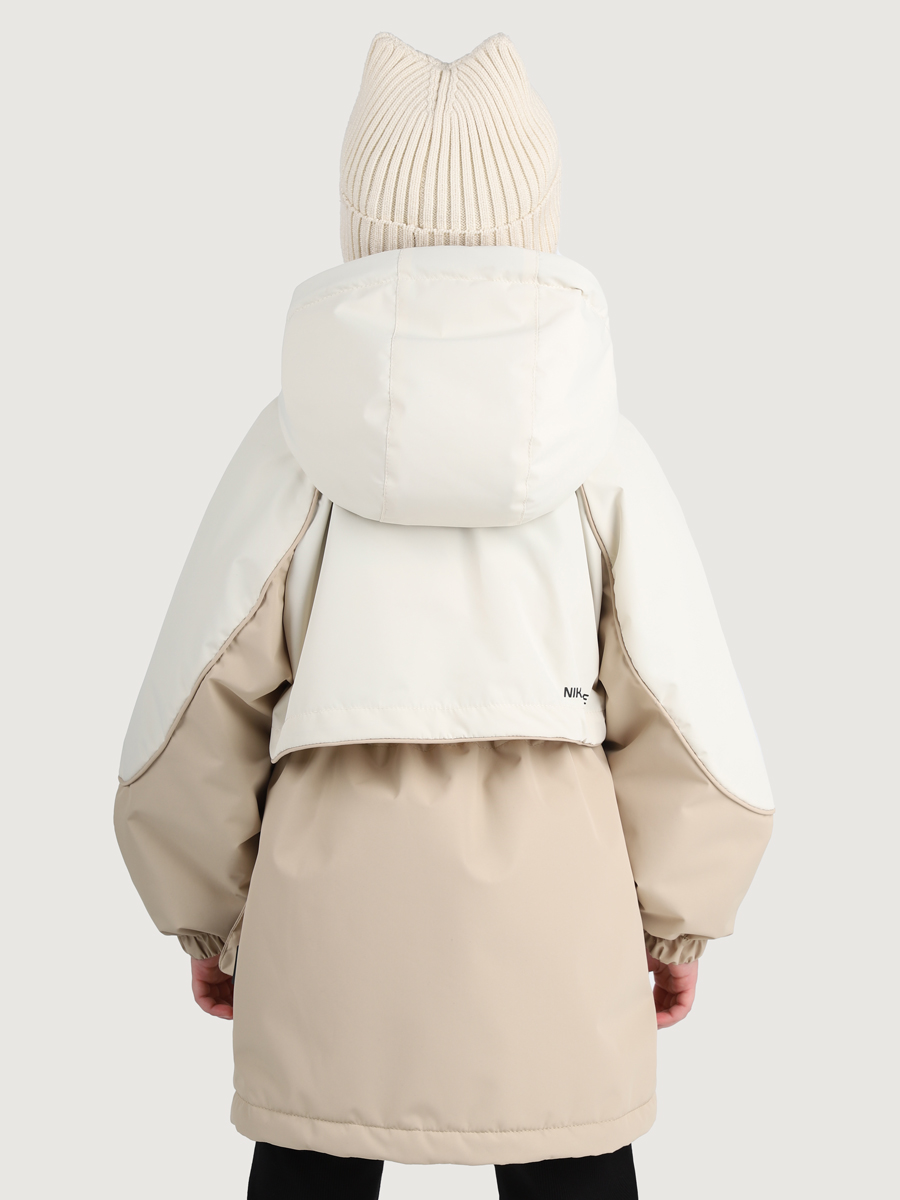 картинка Парка утеплённая для девочки NIKASTYLE 5м3425 Кешью латте от магазина детских товаров ALiSa