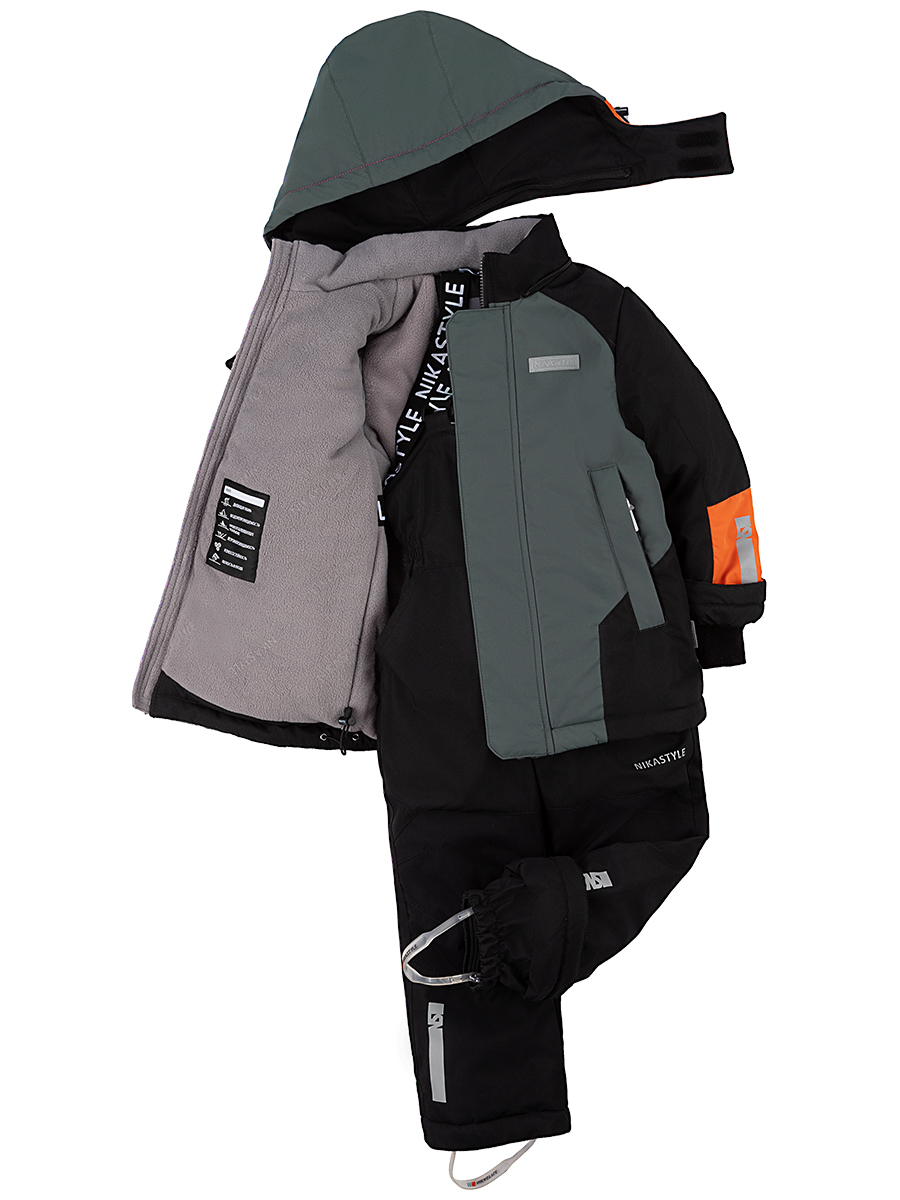 картинка Комплект зимний для мальчика NIKASTYLE 7з7124 Мох черный от магазина детских товаров ALiSa