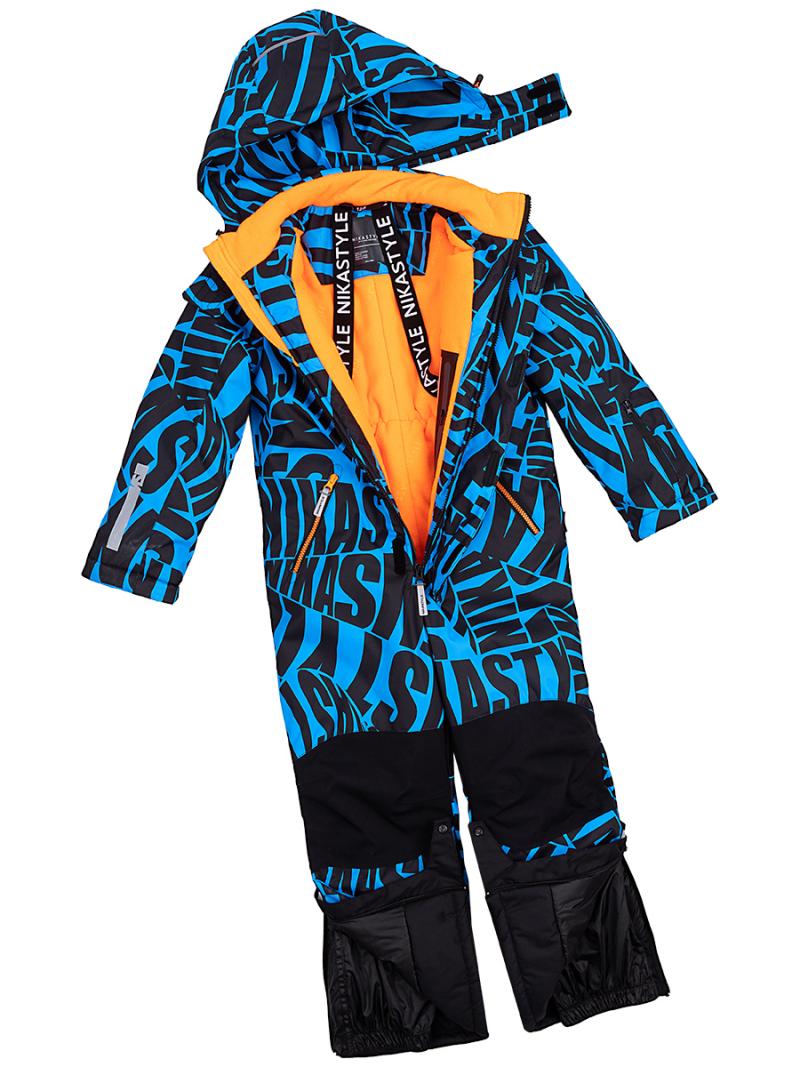 картинка Комбинезон зимний для мальчика NIKASTYLE 8з1723 голубой черный от магазина детских товаров ALiSa