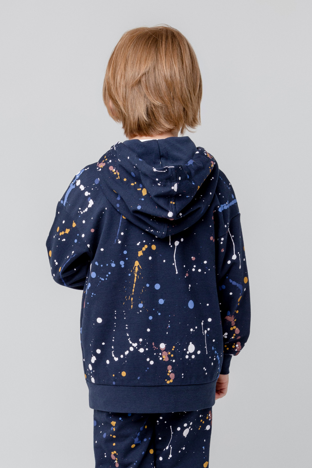 картинка Куртка для мальчика Crockid КР 302009 индиго, космические брызги к372 от магазина детских товаров ALiSa