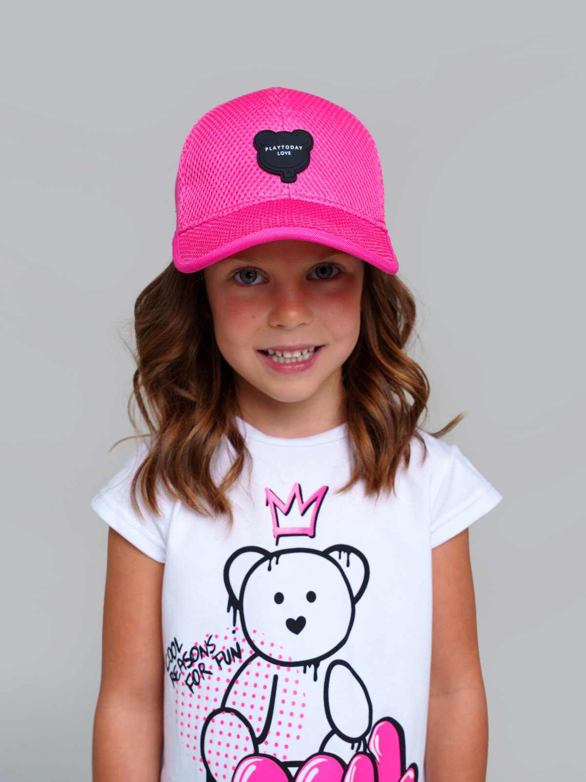 картинка Кепка текстильная для девочки PL 12522289 фуксия от магазина детских товаров ALiSa