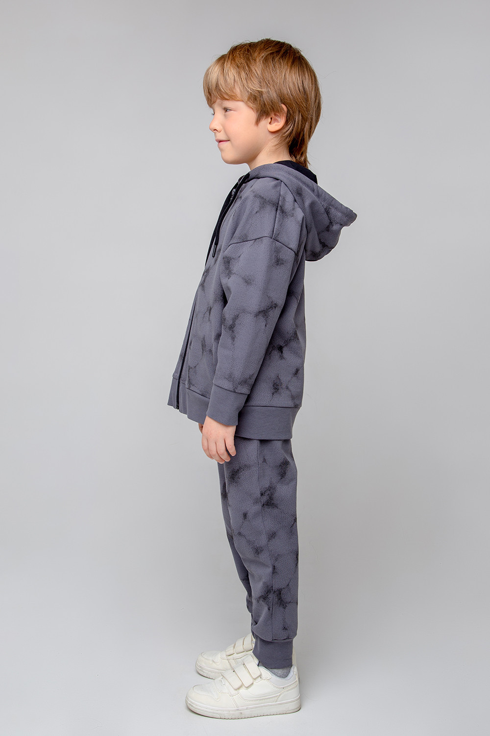 картинка Куртка для мальчика Crockid КР 301876 серая дымка, гранжевая текстура к348 от магазина детских товаров ALiSa