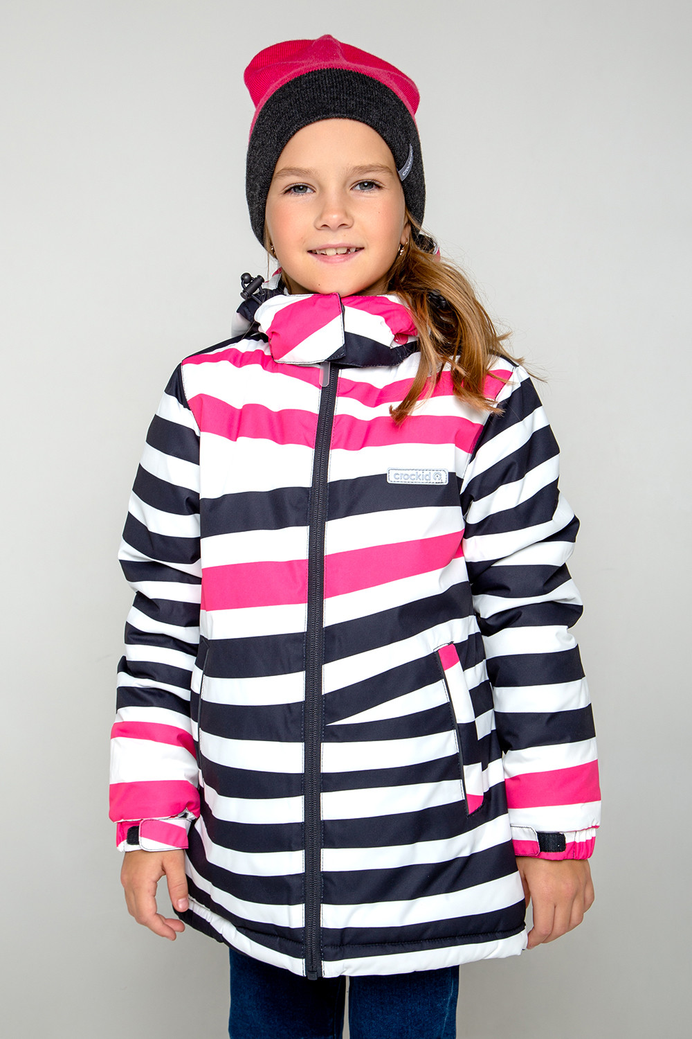 картинка Куртка зимняя для девочки Crockid ВК 38064/н/1 ГР от магазина детских товаров ALiSa